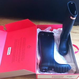 Hunter Womens ORG Tall Black Boots